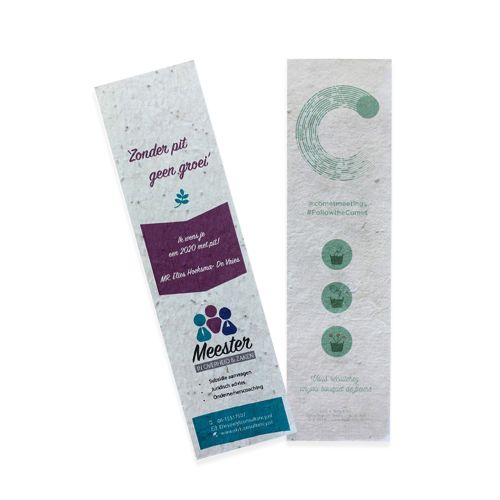 Groeipapier Boekenlegger | 120 gr./m2 - Afbeelding 1